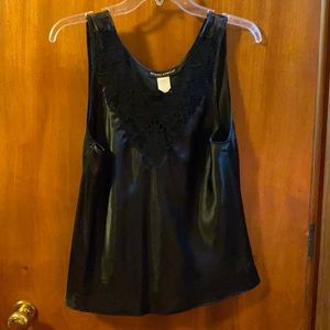 Women’s camisole tank, black, size Large.
